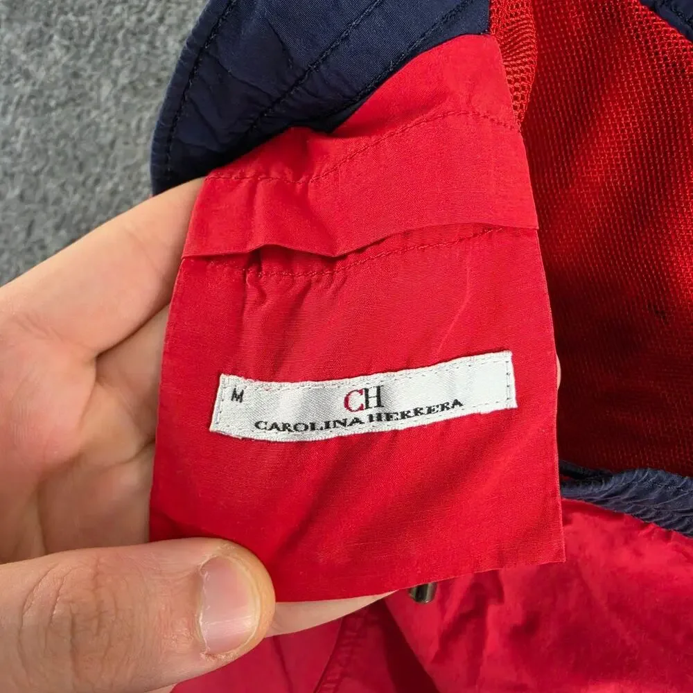 CH Carolina Herrera Swim Trunks Shorts Men Medium Red Lined Resort Beach Pool